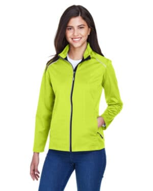 SAFETY YELLOW CE708W ladies' techno lite three-layer knit tech-shell