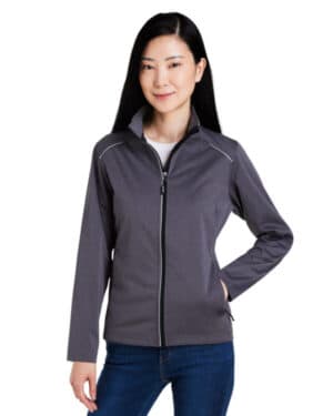 CARBON HEATHER CE708W ladies' techno lite three-layer knit tech-shell