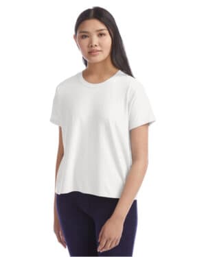 WHITE Champion CHP130 ladies' relaxed essential t-shirt