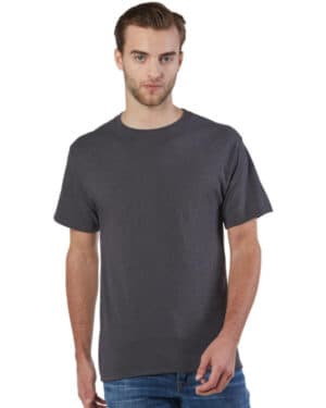 CHARCOAL HEATHER Champion CP10 adult ringspun cotton t-shirt