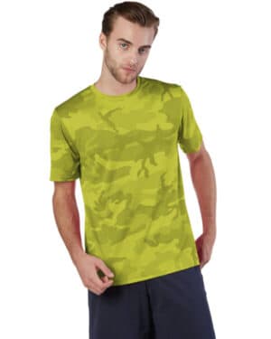 SFTY GREEN CAMO Champion CW22 adult double dry interlock t-shirt