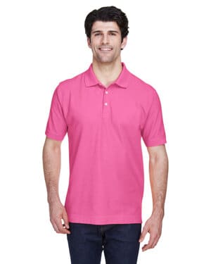 CHARITY PINK Devon & jones D100 men's pima piqu short-sleeve polo