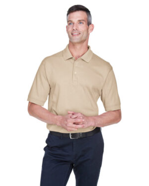 STONE Devon & jones D140S men's solid perfect pima interlockpolo