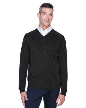 BLACK Devon & jones D475 men's v-neck sweater