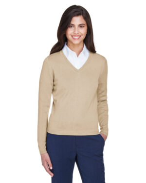 STONE Devon & jones D475W ladies' v-neck sweater