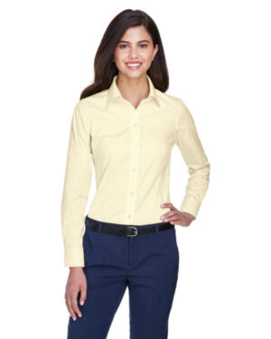 TRANSPRNT YELLOW D630W ladies' crown woven collection solid oxford