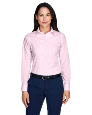 D645W ladies' crown woven collection banker stripe