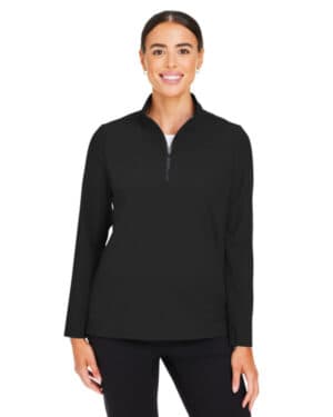 BLACK DG410W crownlux performance ladies' windsor welded quarter-zip