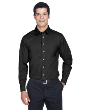 BLACK DG530 men's crown wovencollection solid stretch twill
