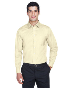TRANSPRNT YELLOW DG530 men's crown wovencollection solid stretch twill