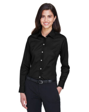 BLACK DG530W ladies' crown woven collection solid stretch twill