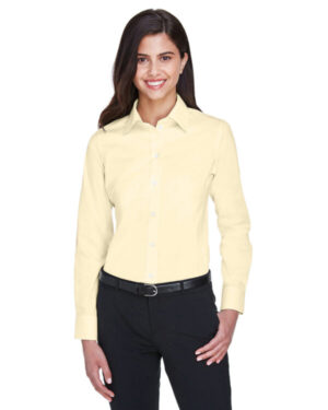 DG530W ladies' crown woven collection solid stretch twill