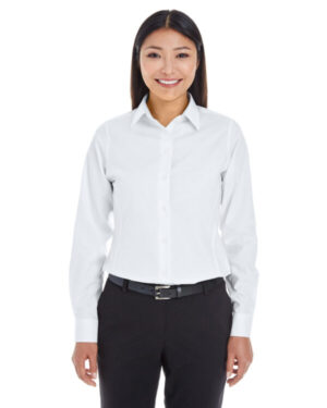 DG532W ladies' crown woven collection royal dobby shirt