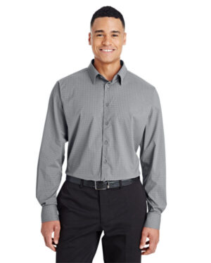 GRAPHITE DG535 crownlux performance men's tonal mini check shirt