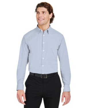 DG537 crownlux performance men's microstripe shirt