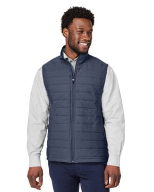 NAVY MELANGE/ NV Devon & jones DG706 men's new classics charleston hybrid vest