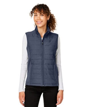 NAVY MELANGE/ NV DG706W ladies' new classics charleston hybrid vest