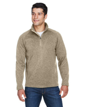 Devon & jones DG792 adult bristol sweater fleece quarter-zip