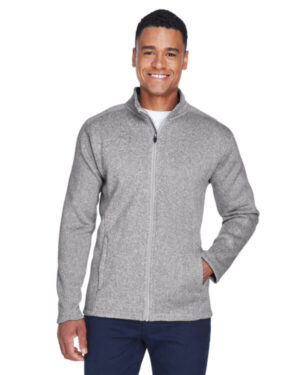DG793 men's bristol full-zip sweater fleece jacket