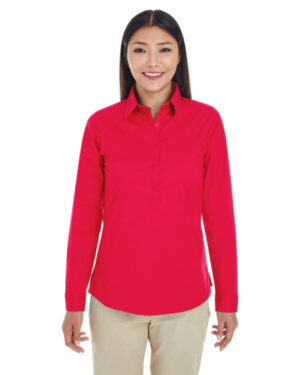 RED DP610W ladies' perfect fit half-placket tunic top