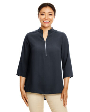 DP611W ladies' perfect fit 3/4-sleeve crepe tunic