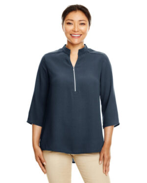 NAVY DP611W ladies' perfect fit 3/4-sleeve crepe tunic