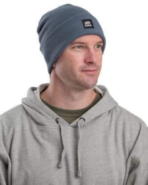 STEEL BLUE Berne H150 heritage knit cuff cap