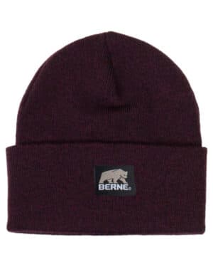 MAROON/ BLACK Berne H150 heritage knit cuff cap