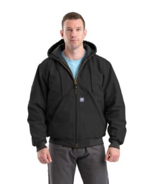 BLACK HJ51 men's berne heritage hooded jacket