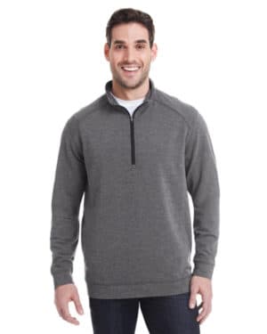 J america JA8434 adult omega stretch quarter-zip