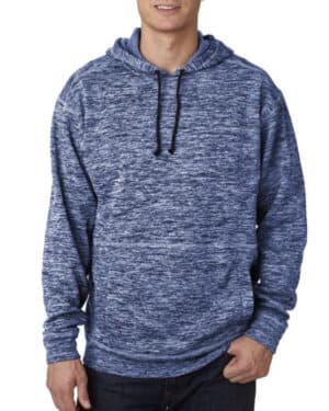 J america JA8613 adult cosmic poly fleece hooded sweatshirt