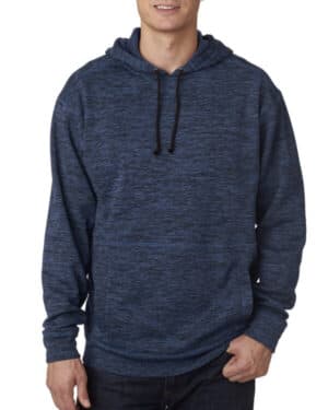 J america JA8613 adult cosmic poly fleece hooded sweatshirt