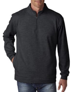 J america JA8614 adult cosmic poly fleece quarter-zip