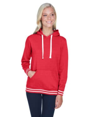 J america JA8651 ladies' relay hooded sweatshirt