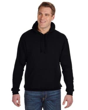 BLACK JA8815 adult tailgate fleece pullover hooded sweatshirt