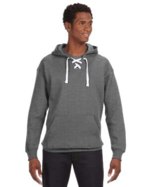 J america JA8830 adult sport lace hooded sweatshirt