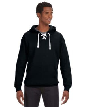 BLACK J america JA8830 adult sport lace hooded sweatshirt