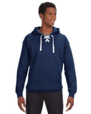 TRUE NAVY J america JA8830 adult sport lace hooded sweatshirt