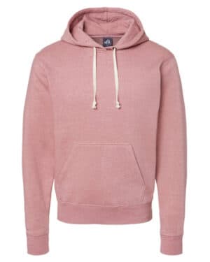 DUSTY ROSE TRIBL JA8871 adult triblend pullover fleece hooded sweatshirt