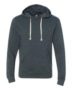 JA8871 adult triblend pullover fleece hooded sweatshirt