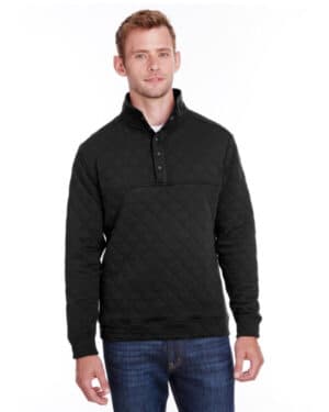 J america JA8890 adult quilted snap pullover