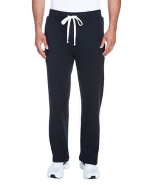 J america JA8992 adult premium open bottom fleece pant