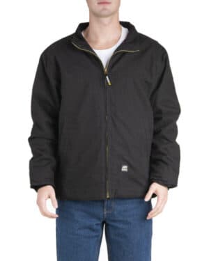 BLACK Berne JL17 men's flagstone flannel-lined duck jacket