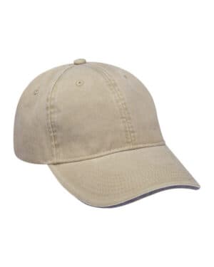 KHAKI / BLACK Adams LP107 icon semi-structured sandwich visor