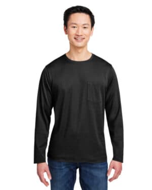 BLACK M118L unisex charge snag and soil protect long-sleeve t-shirt