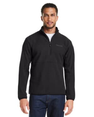 BLACK Marmot M12650 men's rocklin half-zip jacket