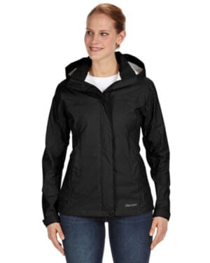 BLACK Marmot M13896 ladies' precip eco jacket