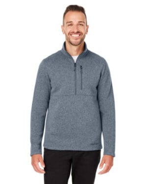 STEEL ONYX M14433 men's dropline half-zip sweater fleece jacket