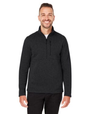 BLACK M14433 men's dropline half-zip sweater fleece jacket