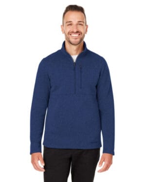 ARCTIC NAVY M14433 men's dropline half-zip sweater fleece jacket